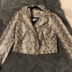 Kensie snakeskin jacket
